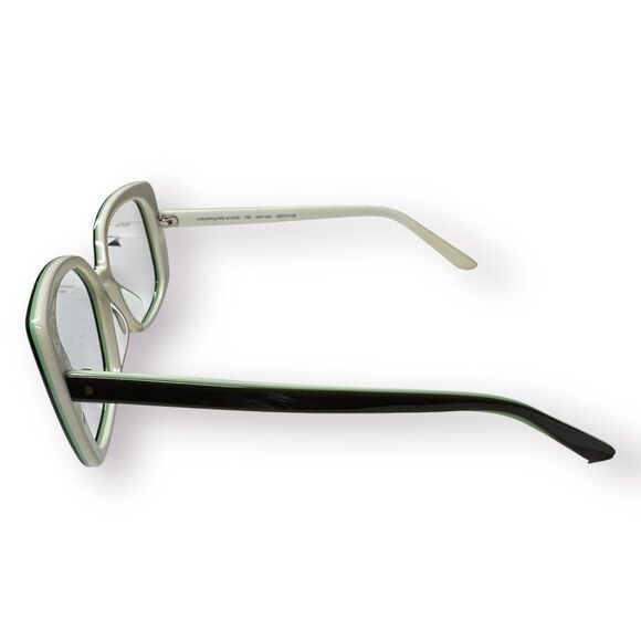 Paul Frank Cat Eye Eyeglasses Teal Multi Color Handmade Frames 138mm - Picture 4 of 10